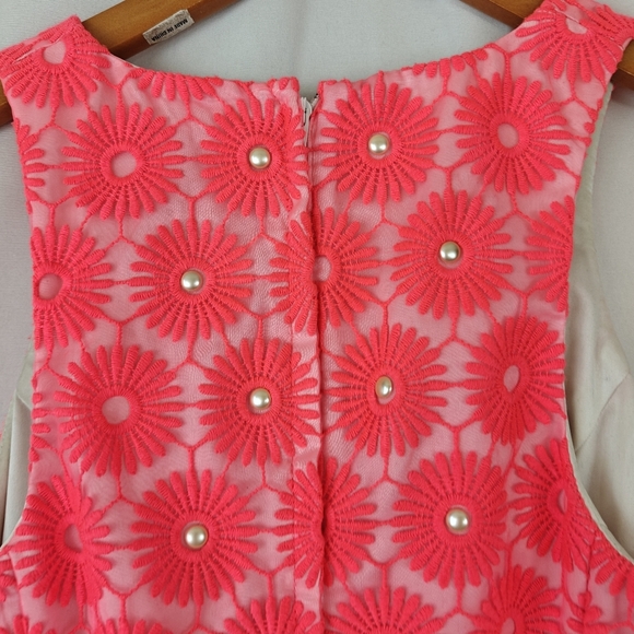 Lilly Pulitzer Pinwheel Pearl Shift Mini Dress in Fiesta Pink Size 0 - Picture 12 of 14